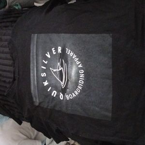 QUICKSILVER  black,silver,white with shark fin coming out of ocean 🌊 🦈